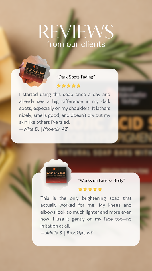 Kojic Acid Soap (2 bars, 100g/bar)